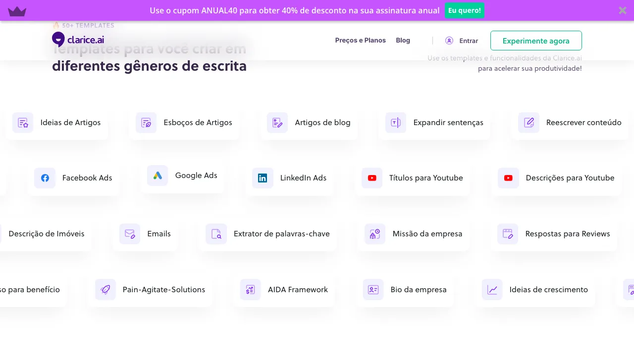 Clarice.ai screenshot