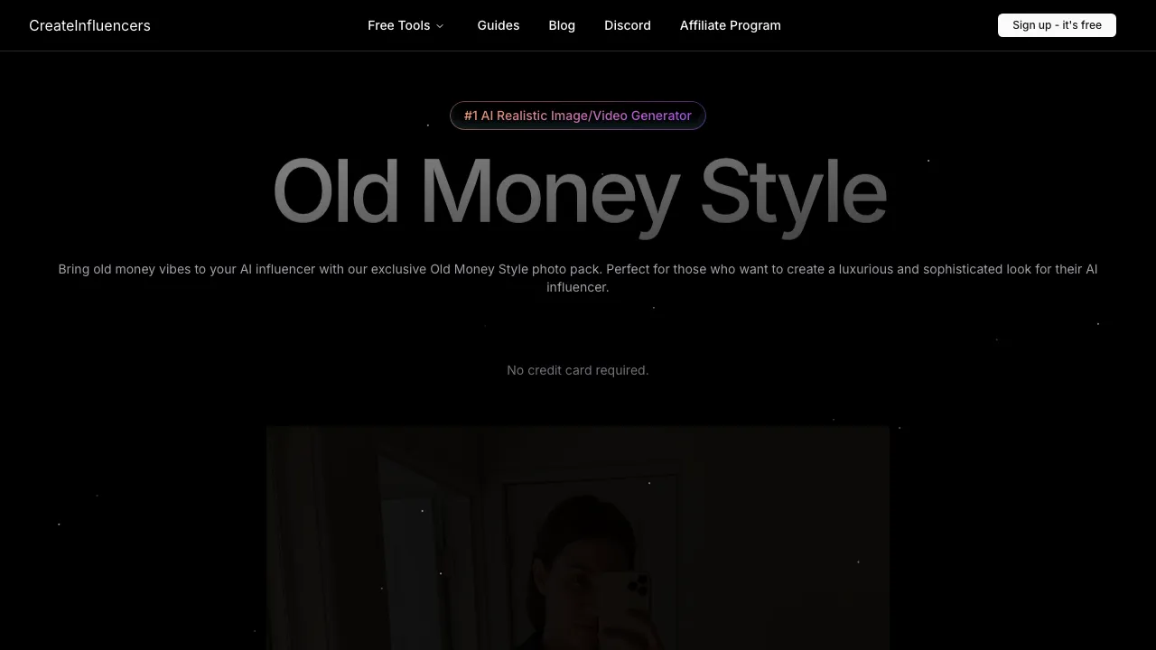 CreateInfluencers screenshot