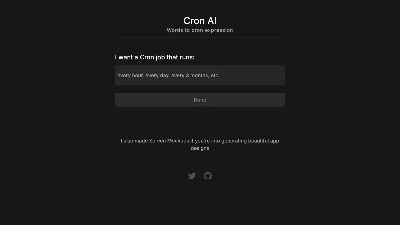 Cron AI screenshot