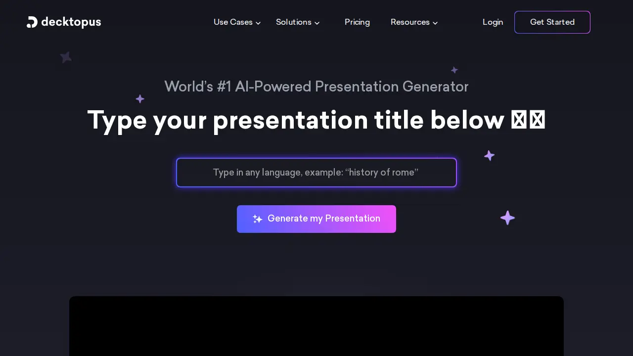 Decktopus AI screenshot