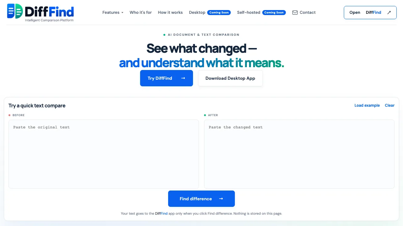 DiffFind screenshot