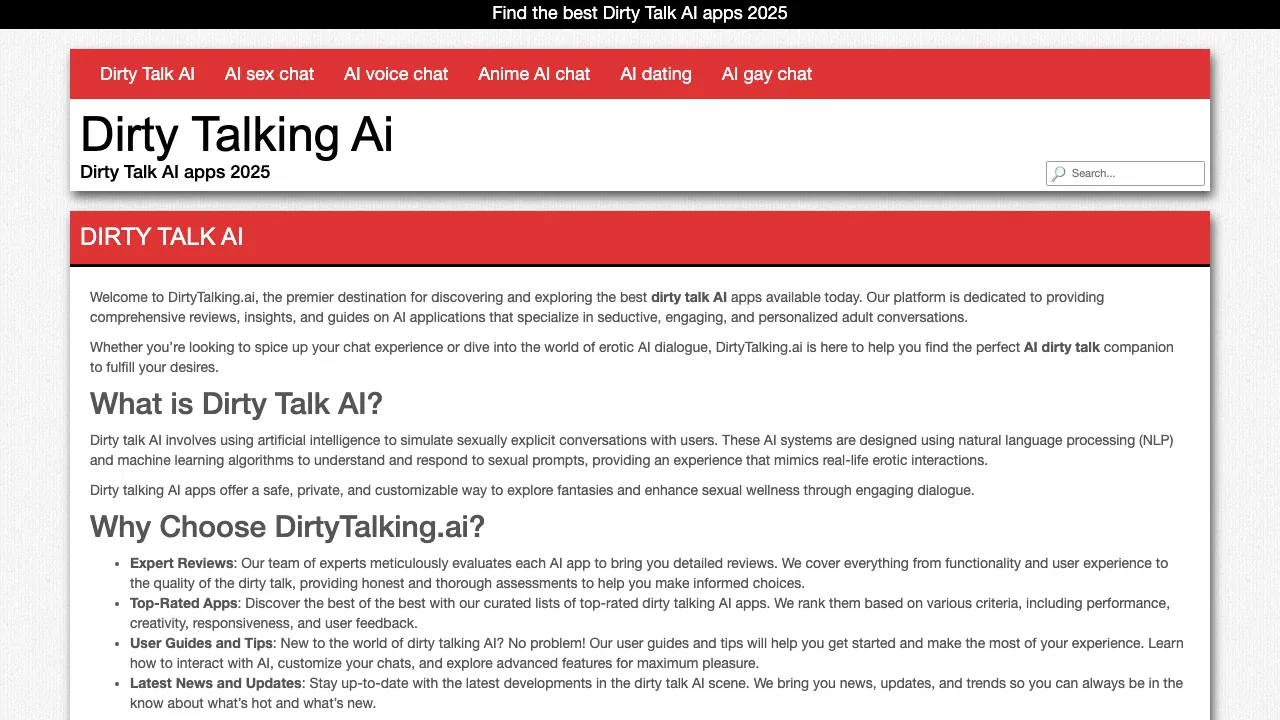 Dirty Talking AI screenshot