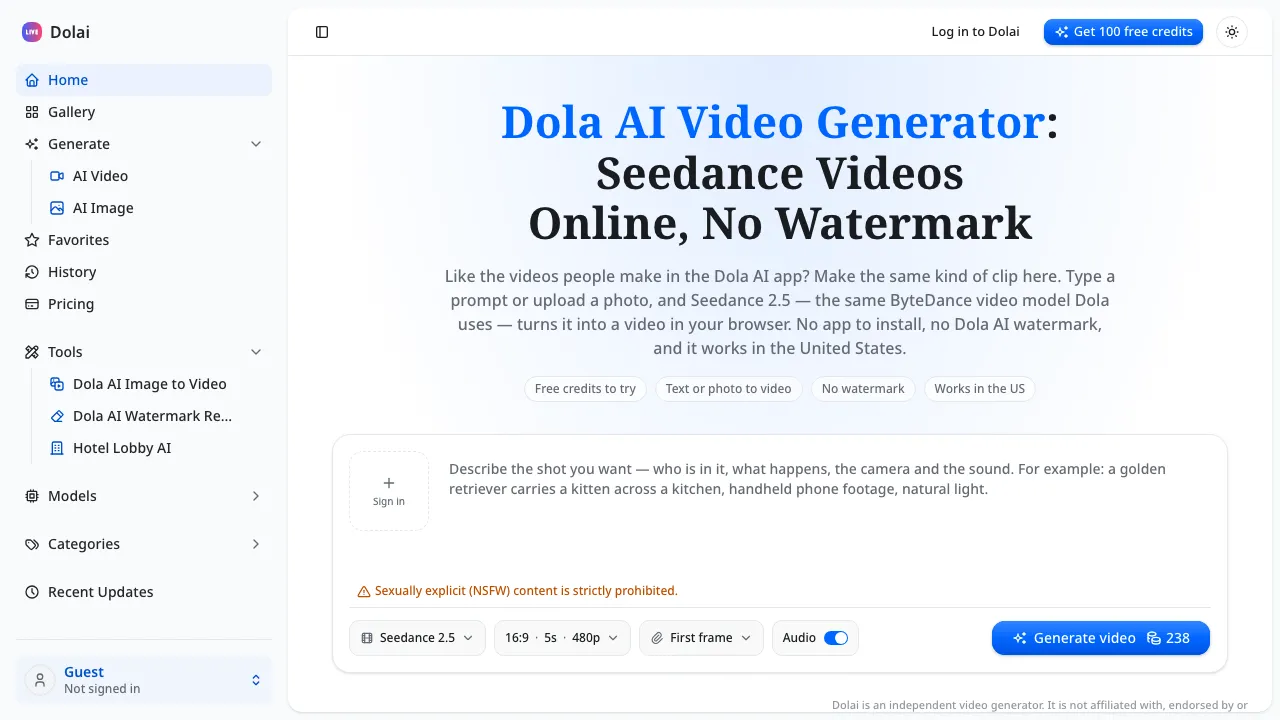 Dolai screenshot