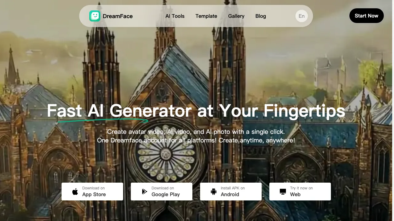 DreamFace screenshot