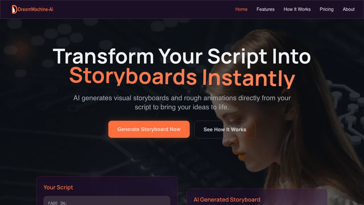 DreamMachine AI screenshot
