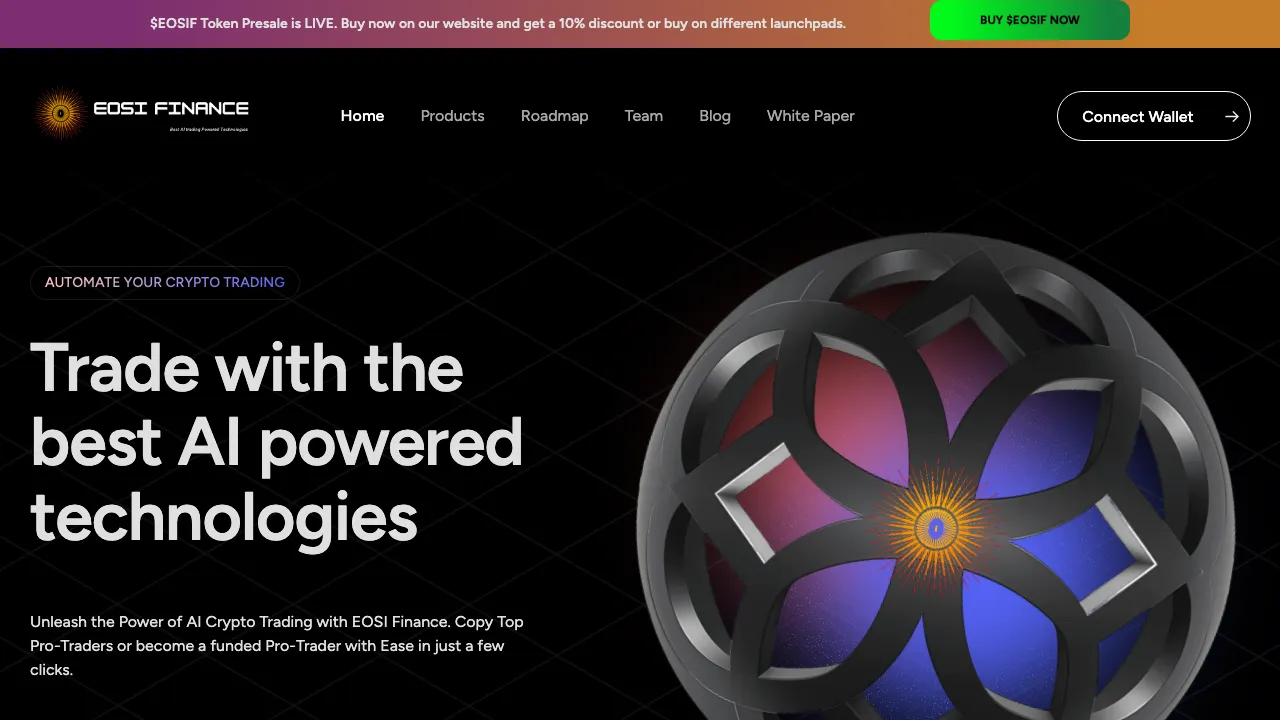 EOSI Finance screenshot