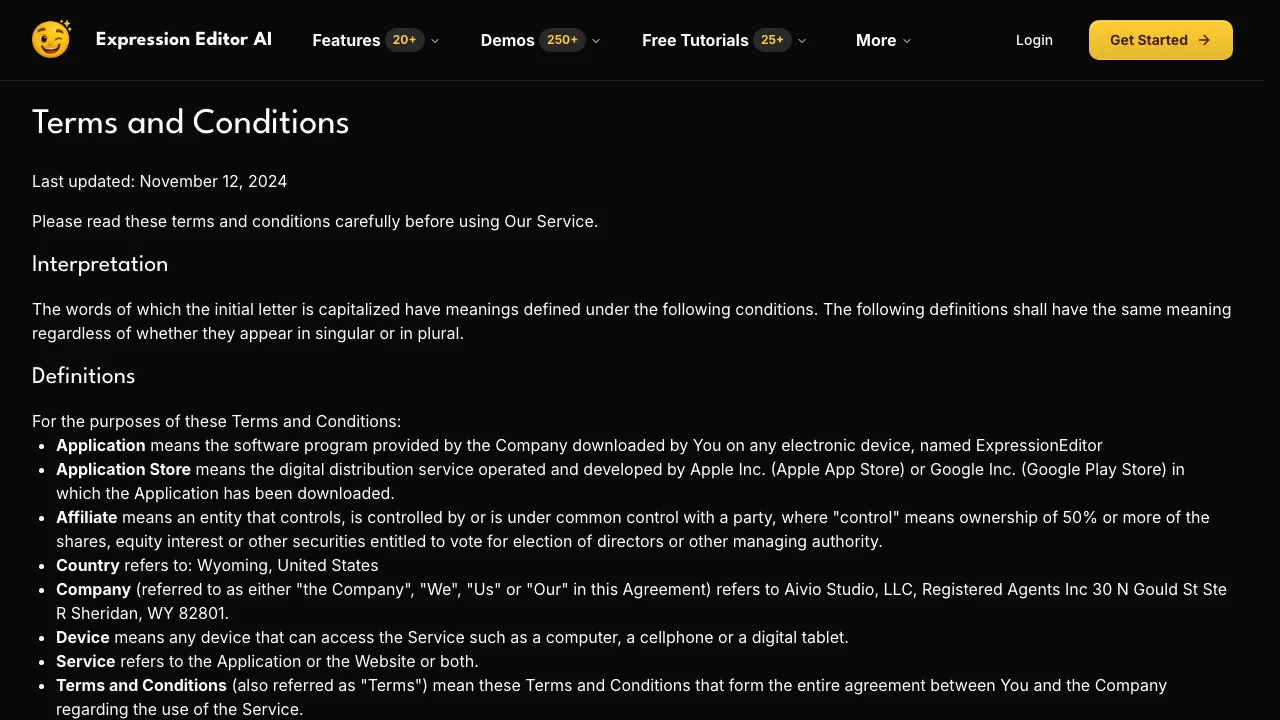 Expression Editor AI screenshot
