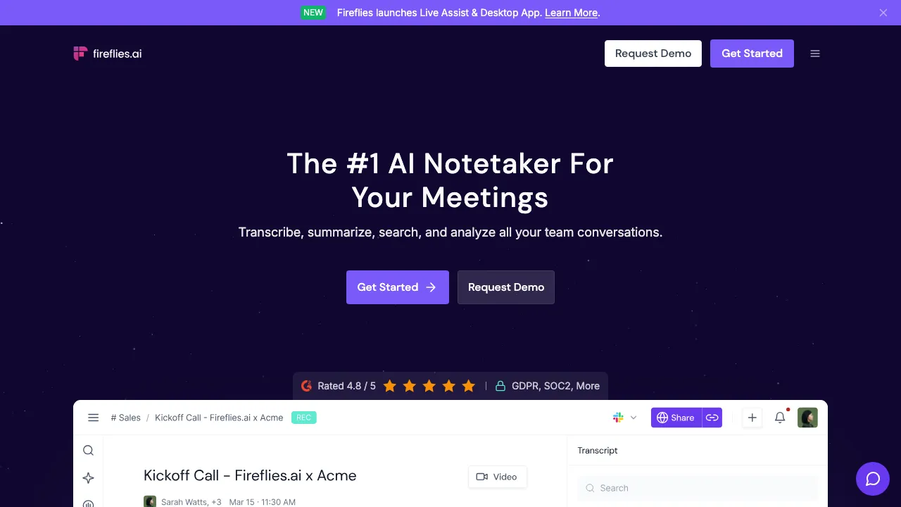 Fireflies screenshot