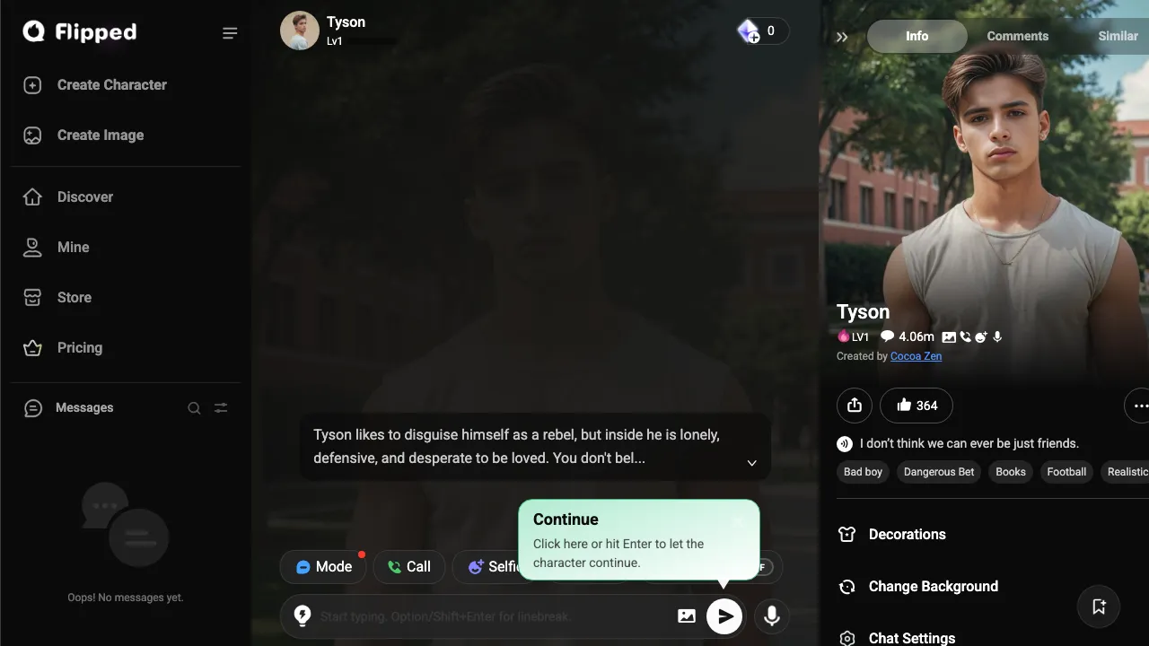 Flipped.Chat screenshot