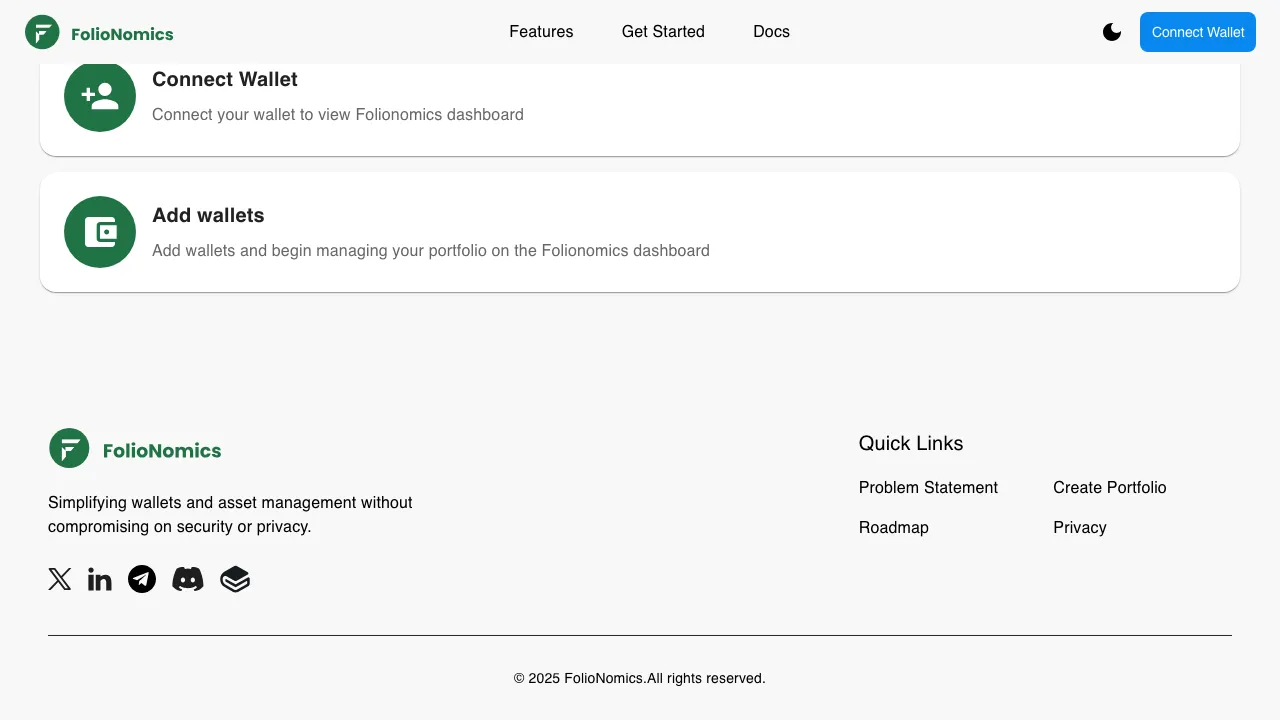 FolioNomics screenshot