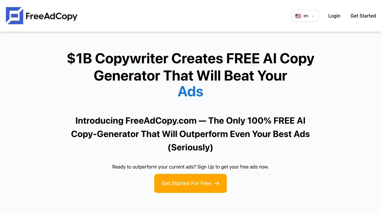 FreeAdCopy screenshot