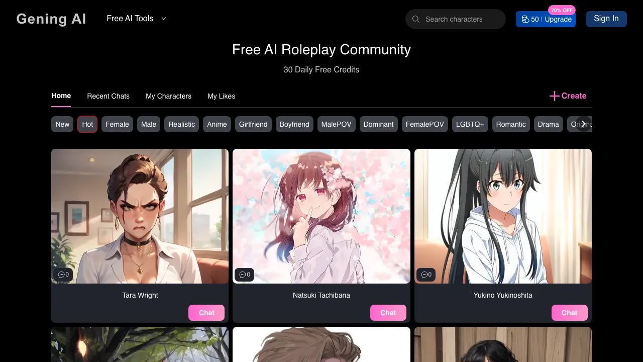 Gening AI screenshot