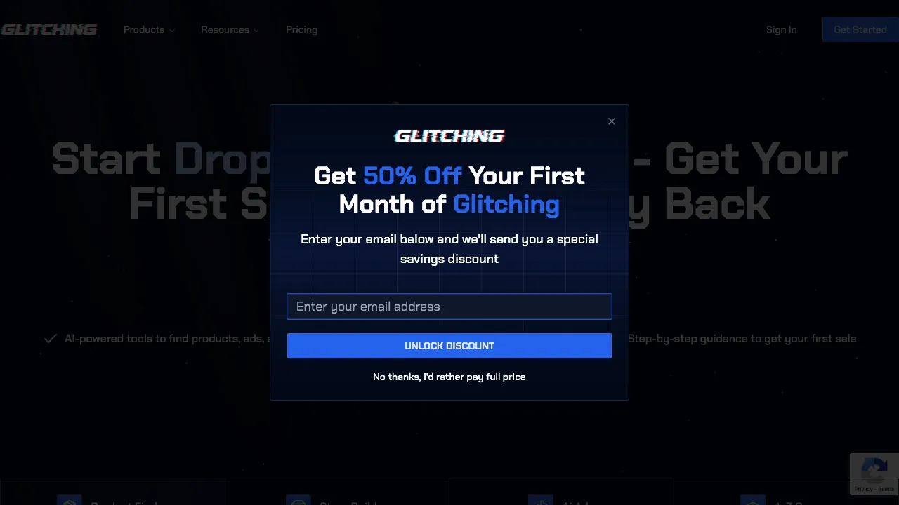 Glitching screenshot