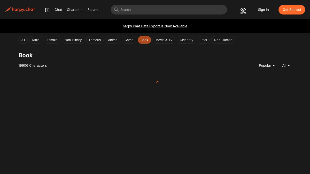 Harpy Chat screenshot