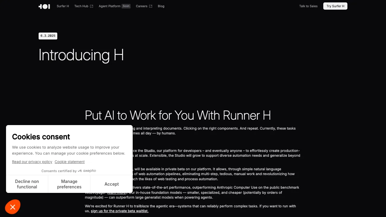 Runner H screenshot