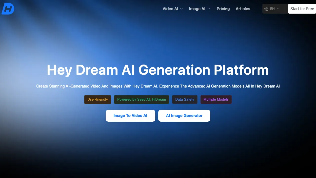 Hey Dream AI screenshot