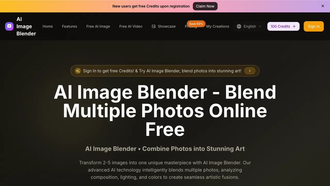 AI Image Blender screenshot