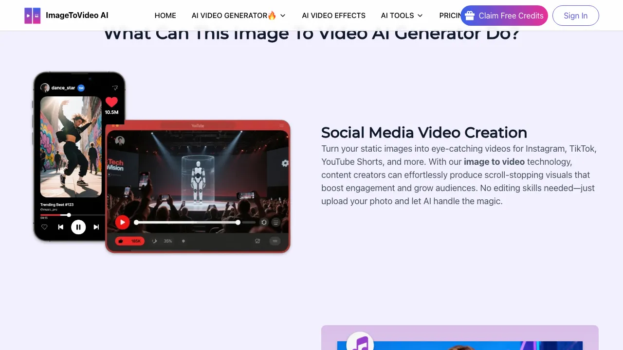 ImageToVideo AI screenshot