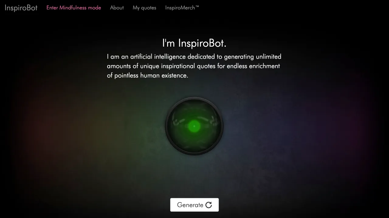 InspiroBot screenshot