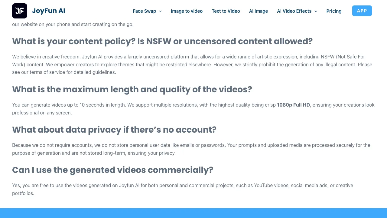 JoyFun AI screenshot