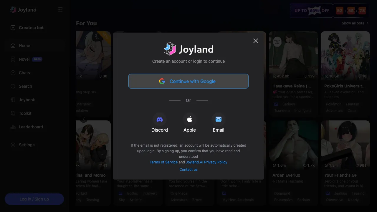 Joyland screenshot