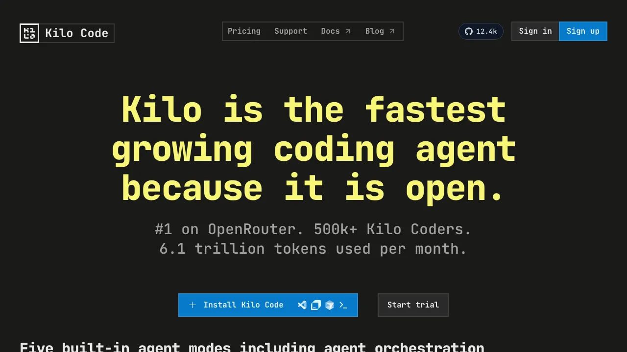 Kilo Code screenshot