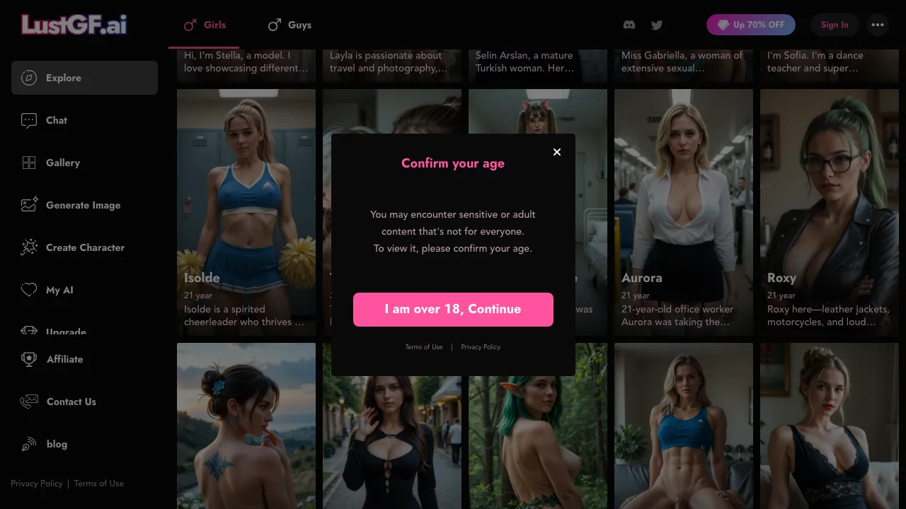 LustGF.AI screenshot