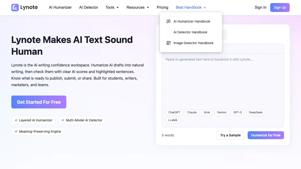 Lynote screenshot