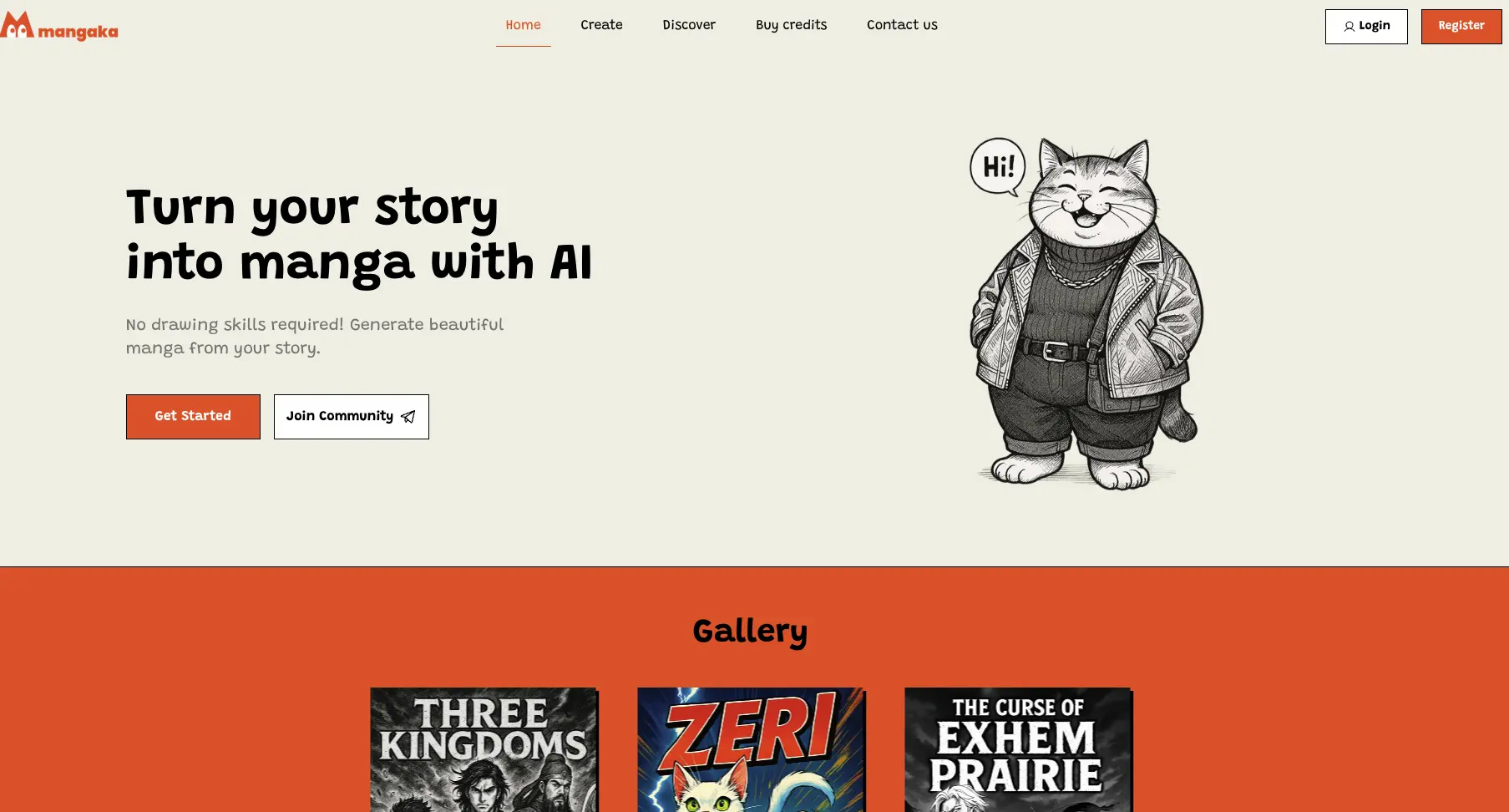 Mangaka app screenshot