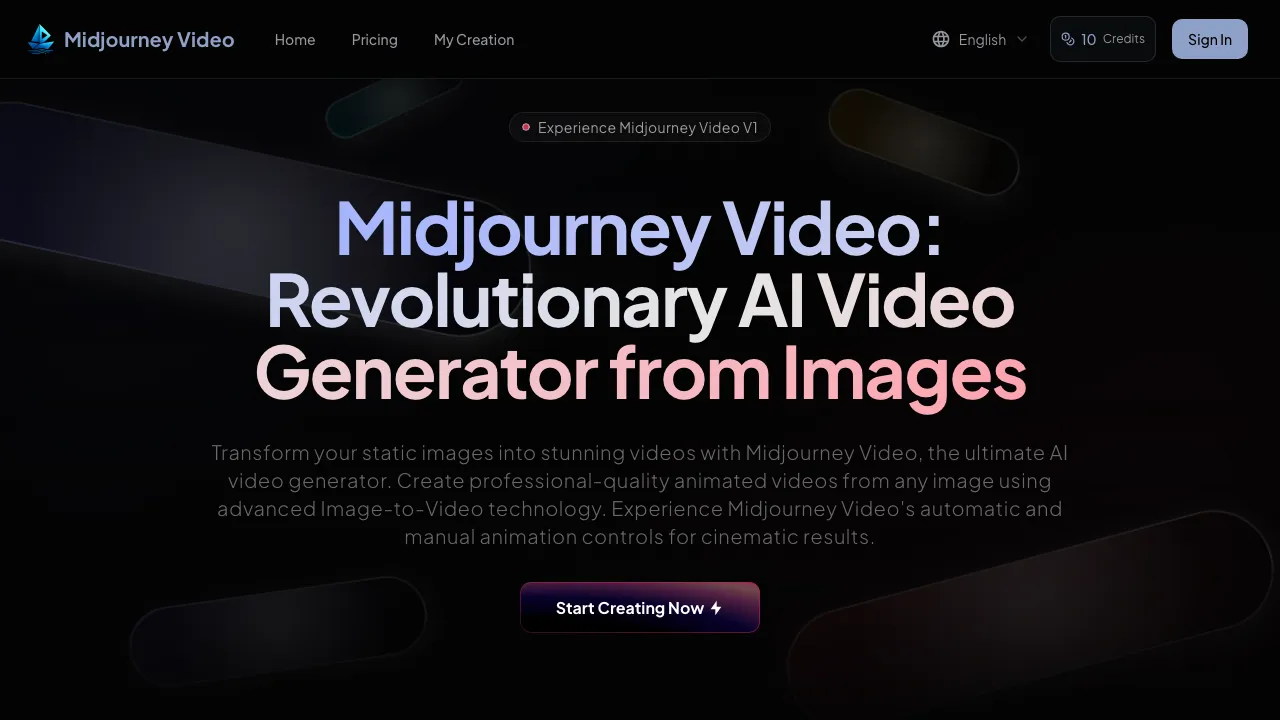 Midjourney Video screenshot