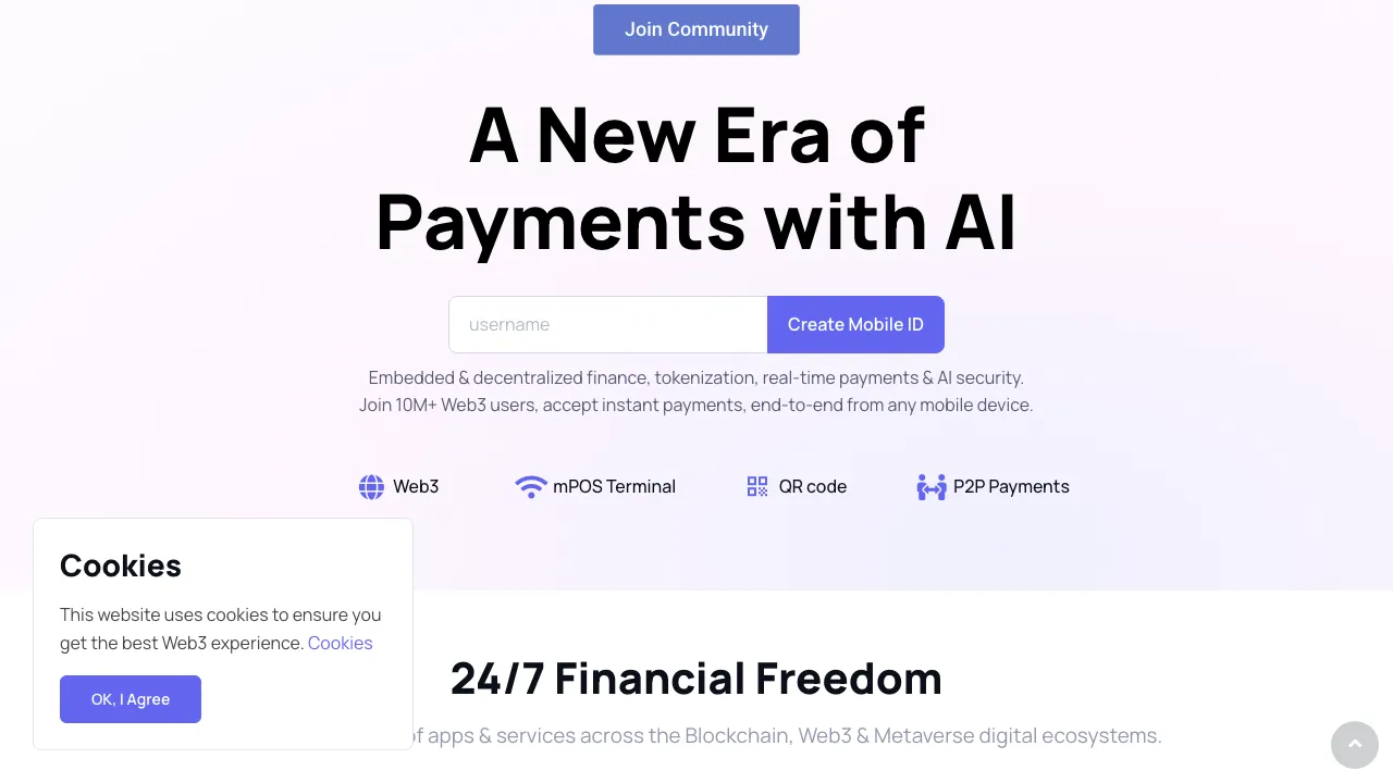 Mobile Credits screenshot