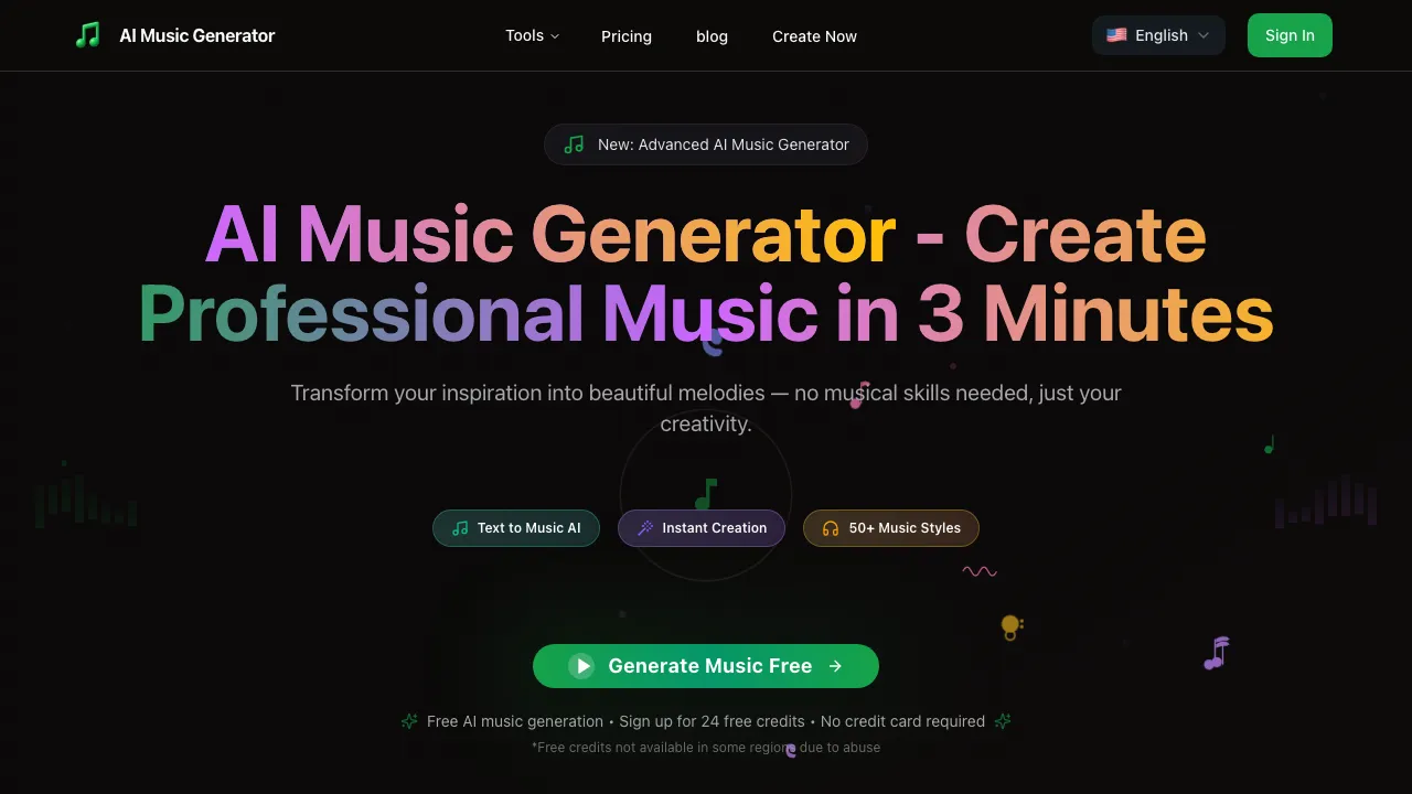 AI Music Generator screenshot