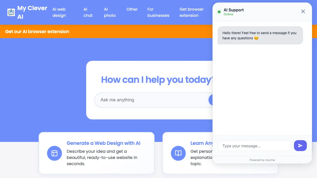 My Clever AI screenshot