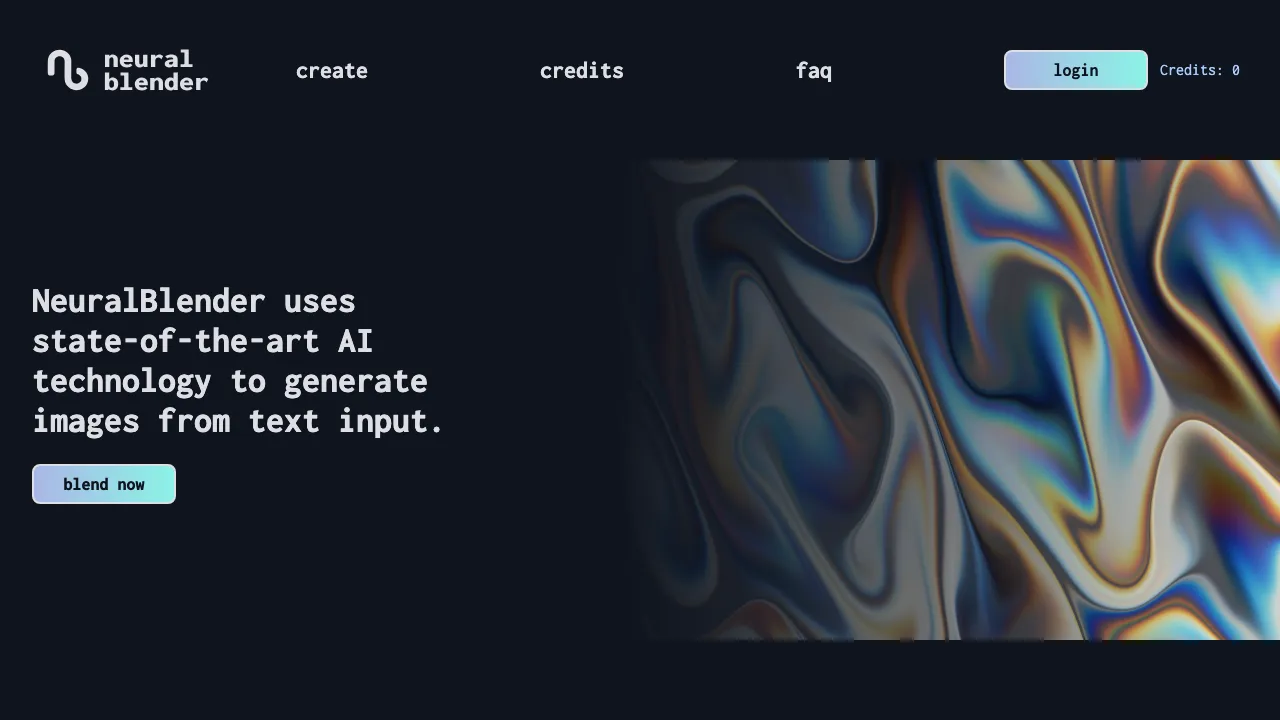 Neural Blender screenshot