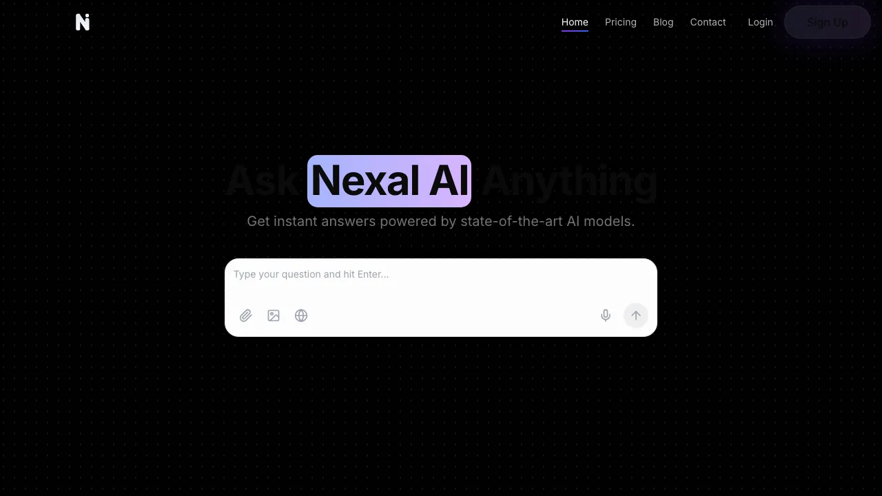 Nexal AI screenshot