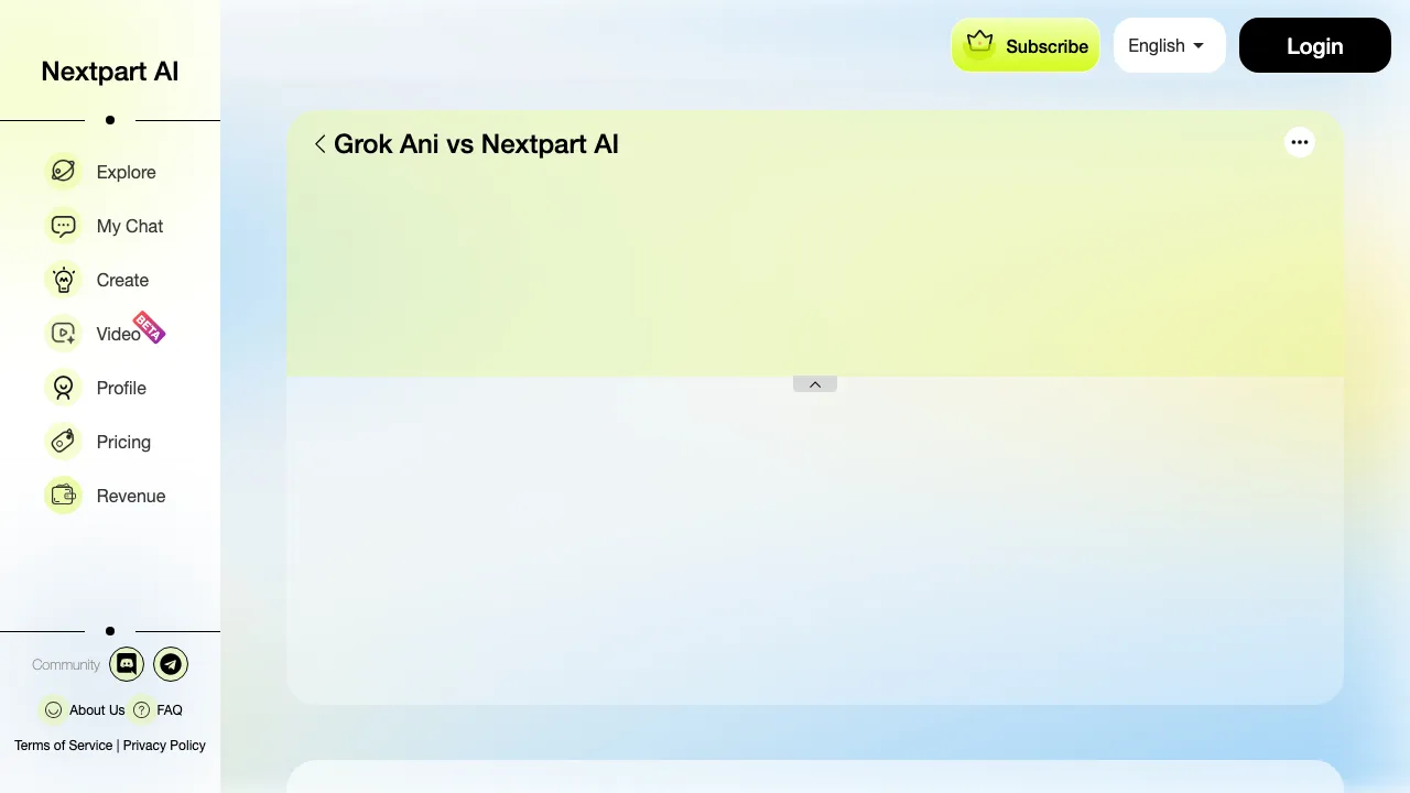 Nextpart AI screenshot