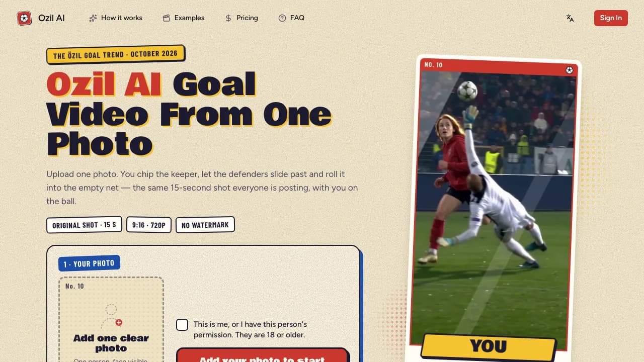 Ozil AI screenshot