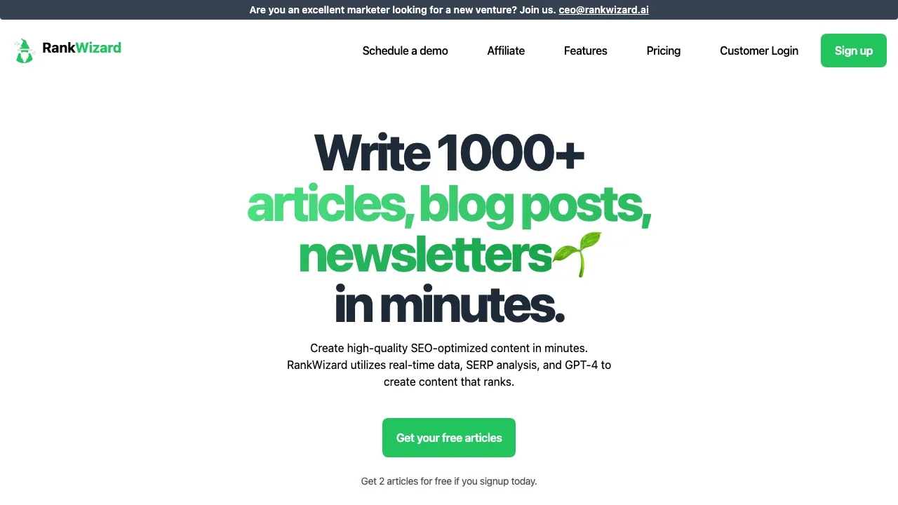 RankWizard screenshot