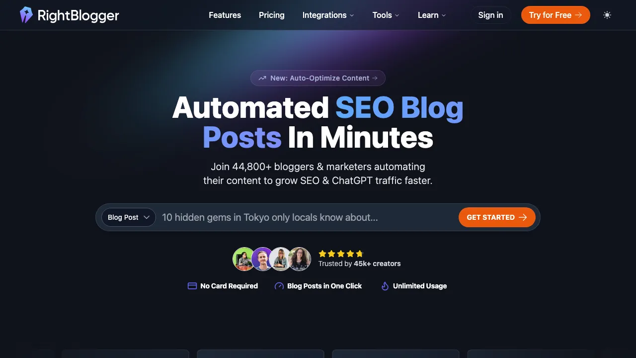 RightBlogger screenshot