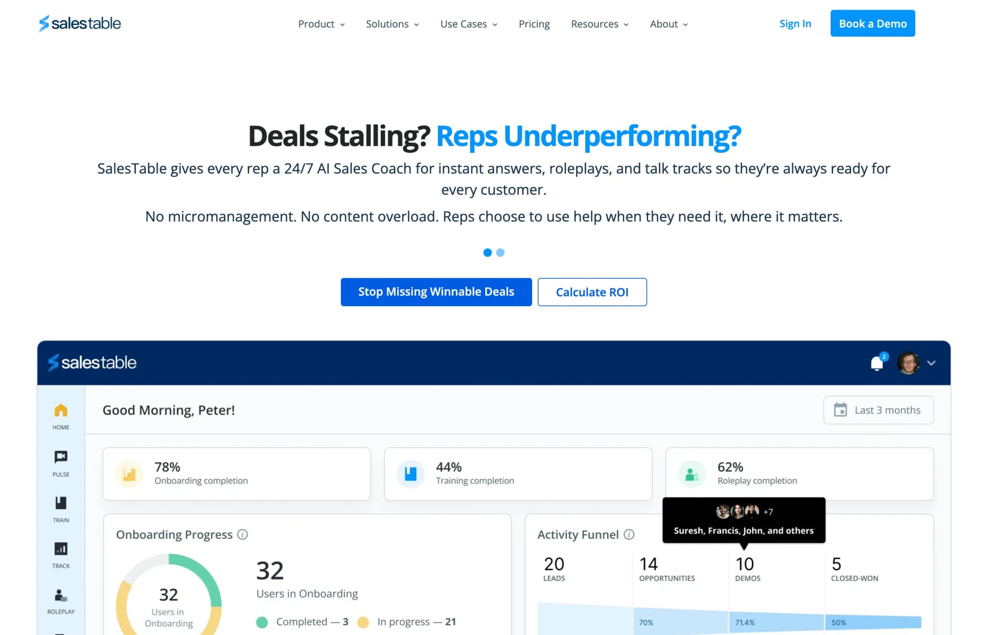 SalesTable AI screenshot