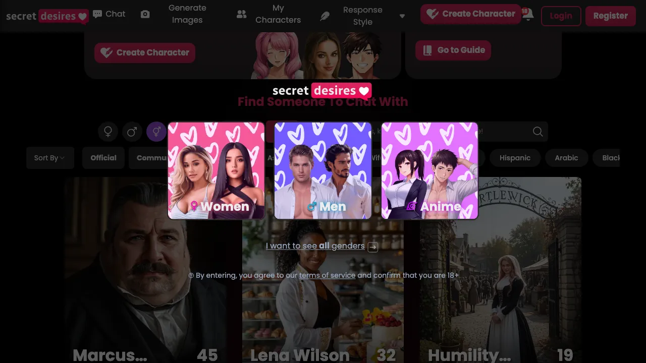 Secret Desires screenshot