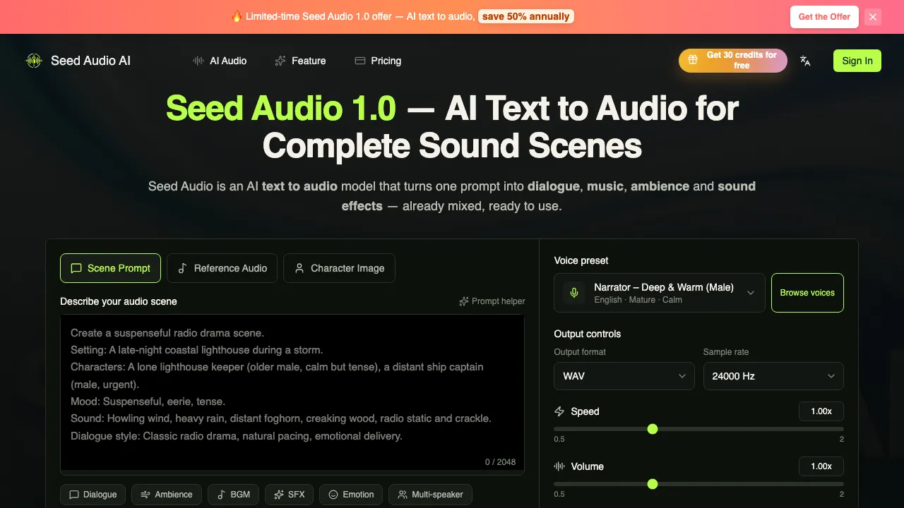 Seed Audio screenshot
