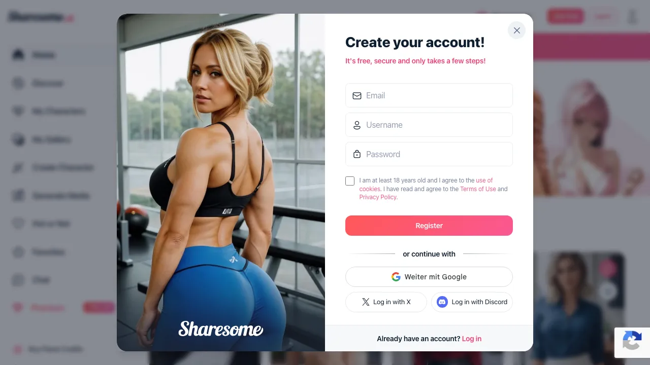 Sharesome screenshot