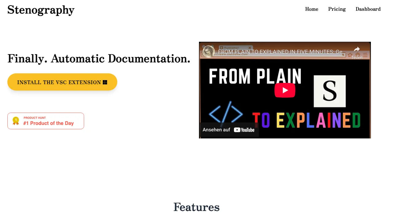 Stenography screenshot