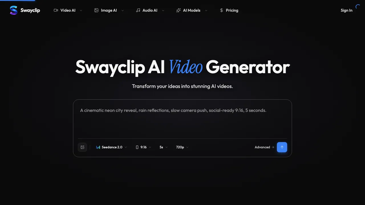 Swayclip screenshot