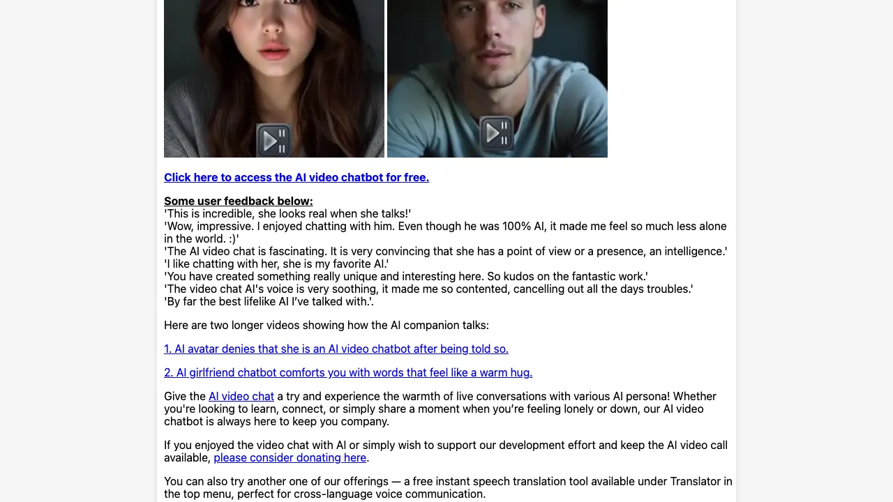 TalkPersona screenshot