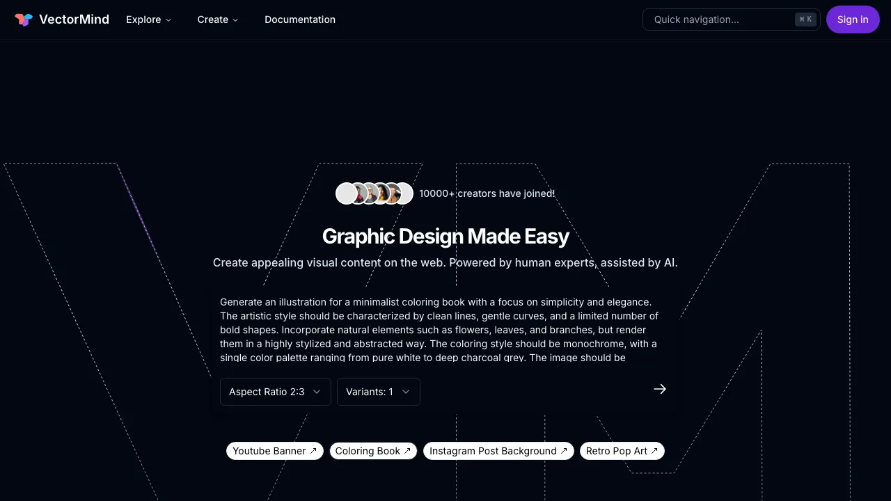 VectorMind screenshot