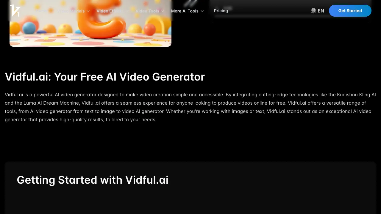 Vidful screenshot