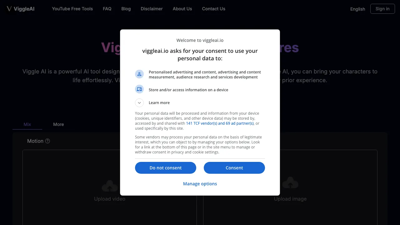 Viggle AI screenshot