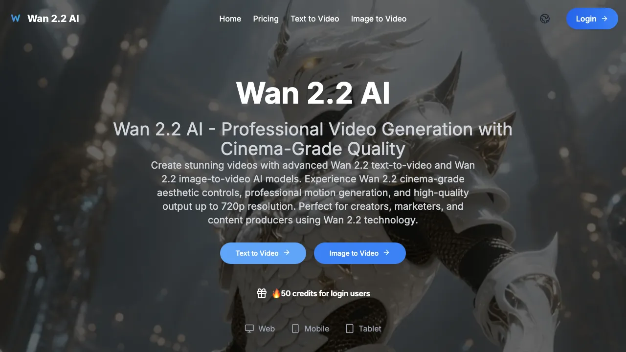 Wan 2.2 AI screenshot